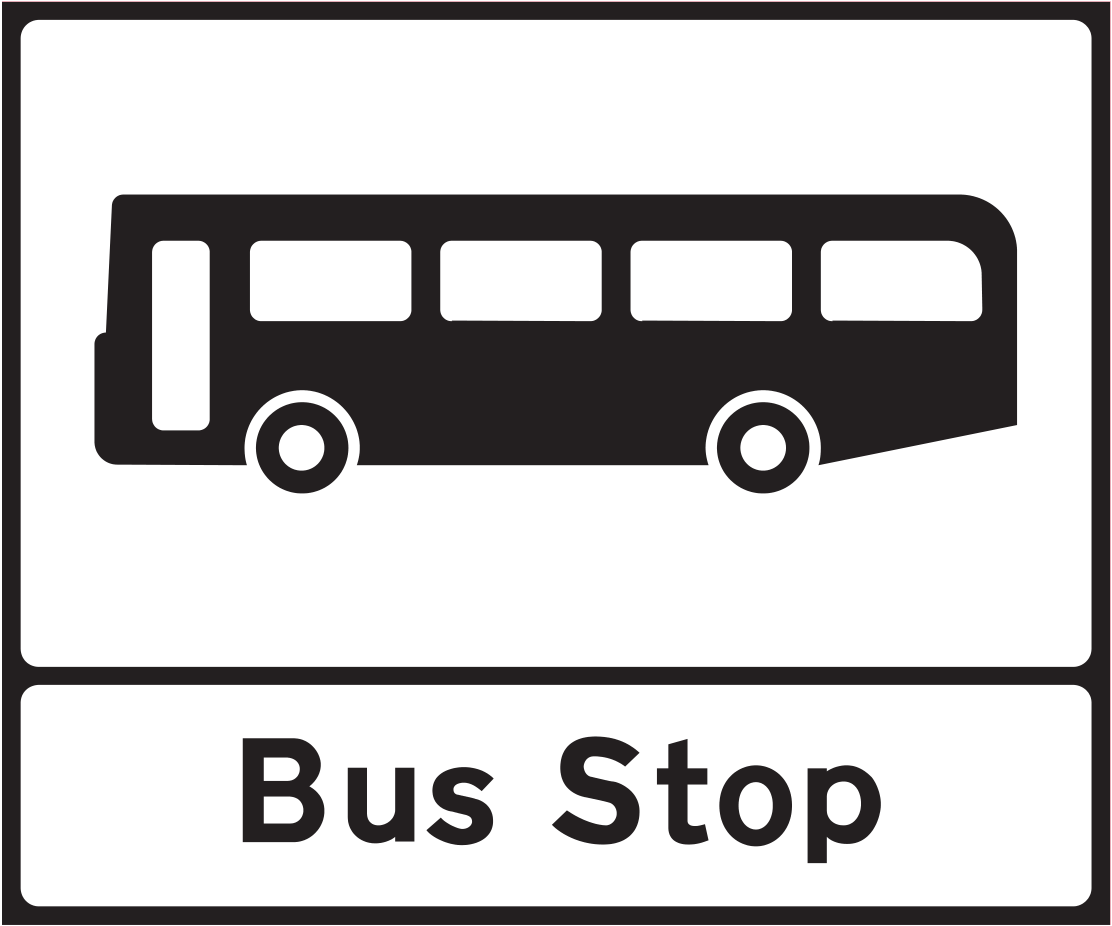 Standee Sign Bus Stopping place for buses sign - UK Road Sign