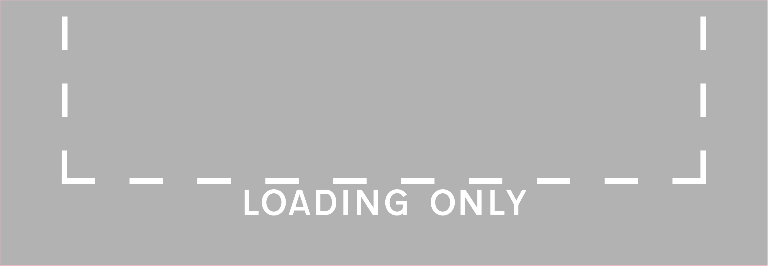 Loading bay road marking road marking - UK Road Marking