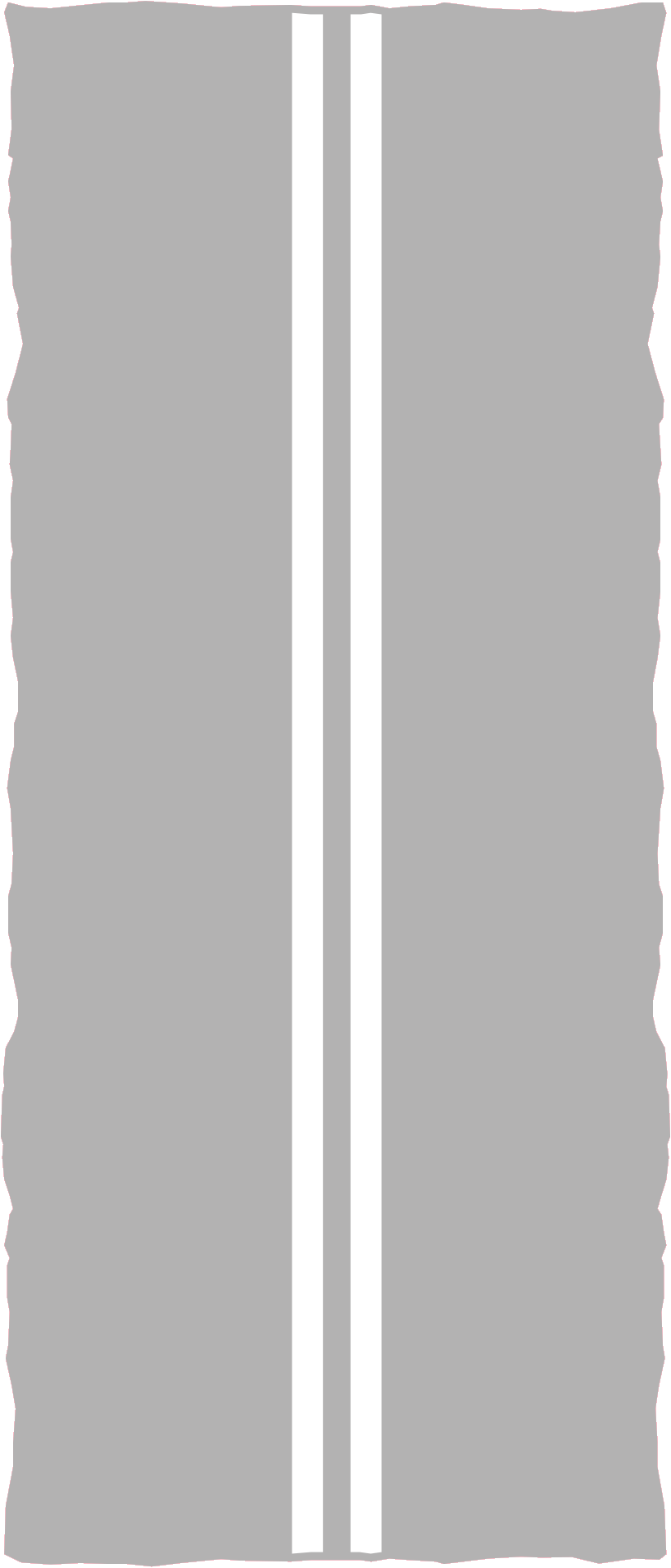 Continuous double white lines road marking - UK Road Marking