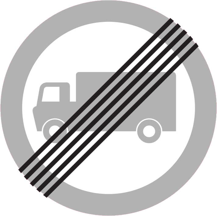 End Of Goods Vehicles Restriction Sign UK Road Sign end-of-goods-vehicles-restriction-sign-uk-road-sign