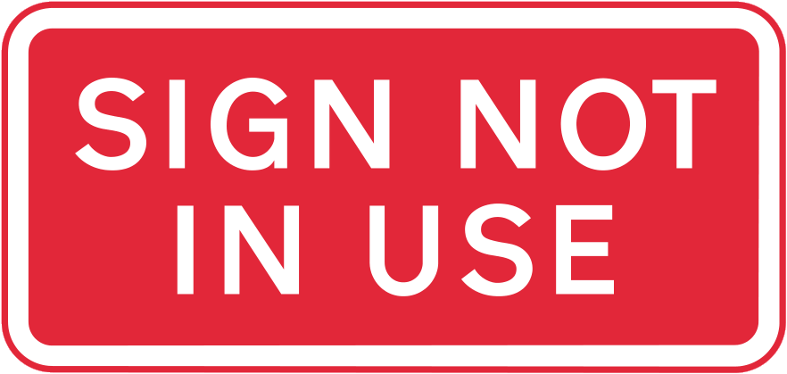 Variable message sign ahead not in use or being tested sign - UK Road Sign