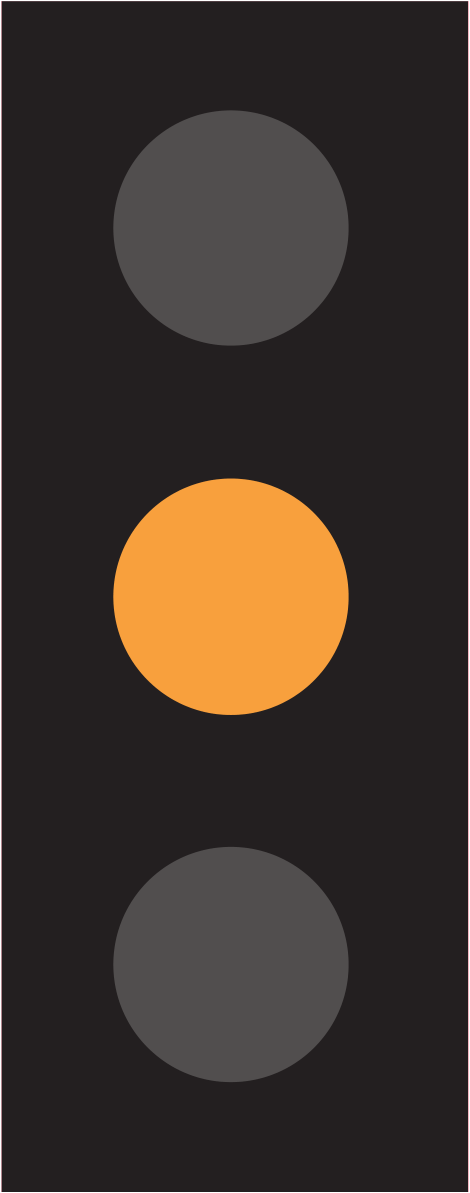 Go on only if the amber appears after you have crossed the stop line or ...