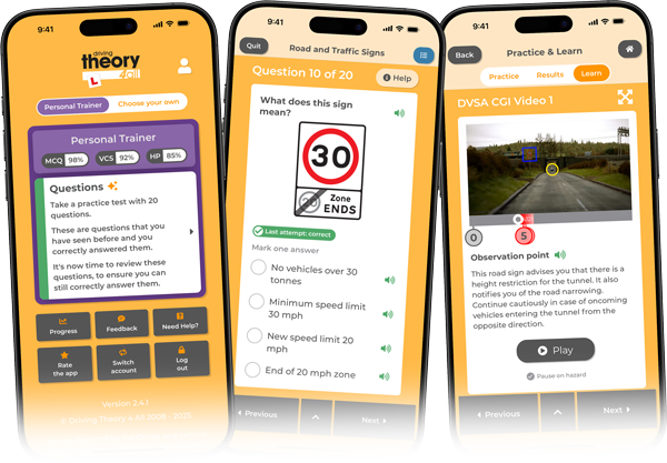 AI Theory Test Practice Free Trial | Driving Theory 4 All