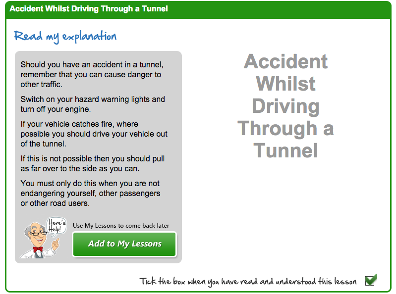 PCV Theory Test Topic Explanations