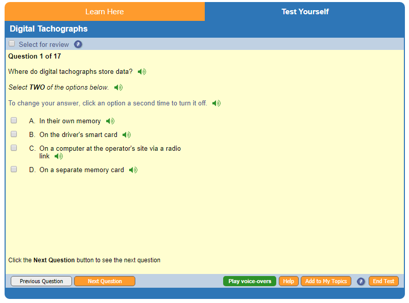 An example PCV CPC part 2 Practice Test